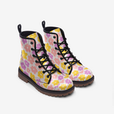 Funky Flower Casual Leather Lightweight boots
